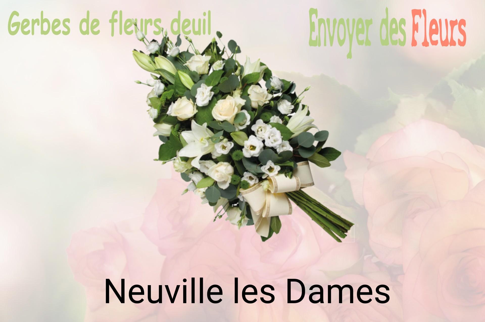 Gerbe de fleurs de deuil livrée à Neuville-les-Dames